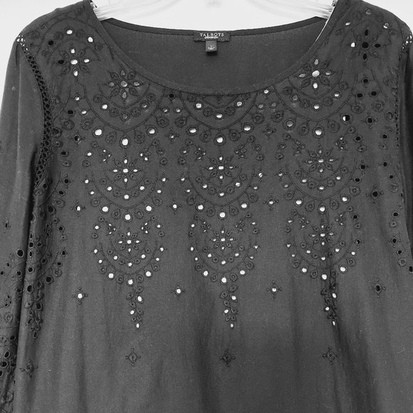 Talbots long sleeve blouse size L - Picture 2 of 9